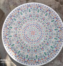 Pietra Dura Artwork, Marble Inlay Panel, Handcrafted Stone Inlay Handcrafted marble inlay artwork featuring traditional pietra dura craftsmanship set in premium white marble.